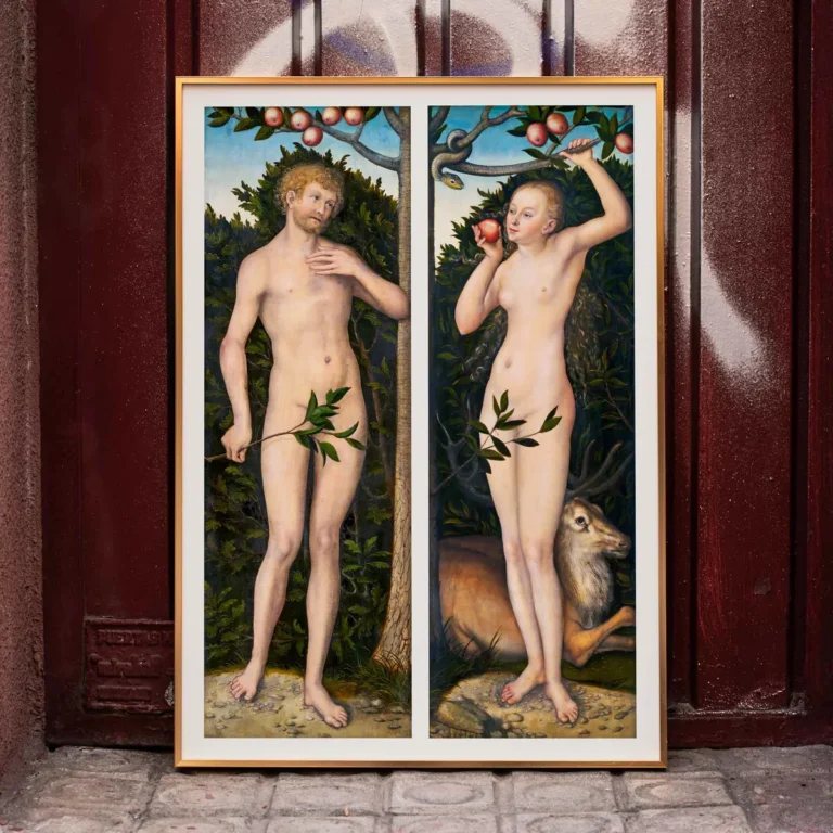 Adam and Eve Study by Rembrandt van Rijn