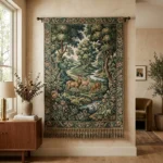 Verdant Meadow Woven Tapestry
