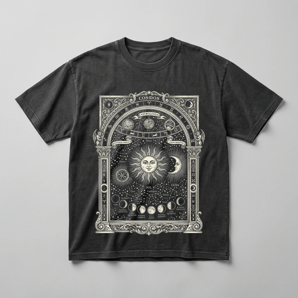 The Celestial Vault Heavyweight Graphic Tee, image 4