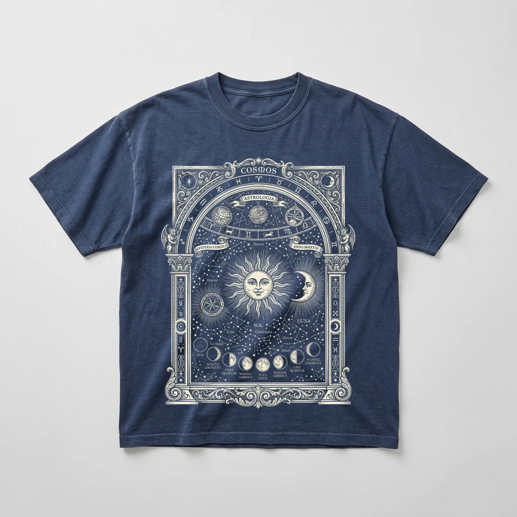 The Celestial Vault Heavyweight Graphic Tee, image 3