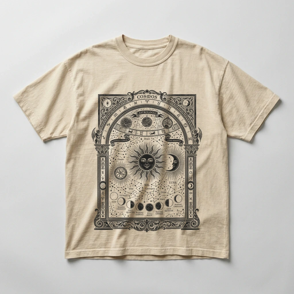 The Celestial Vault Heavyweight Graphic Tee, image 2